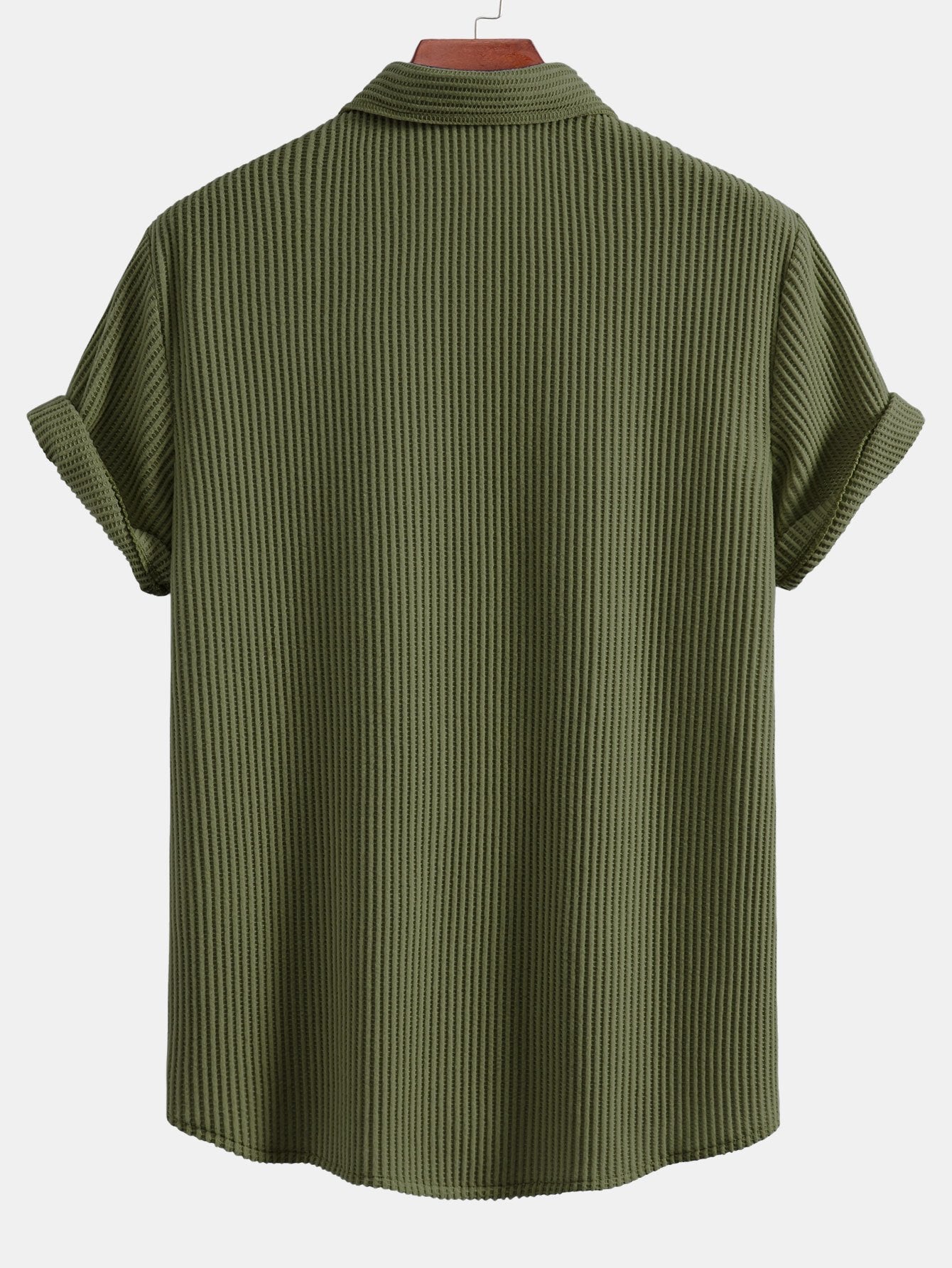 Waffle Button Up Shirt — North Row | Detail View