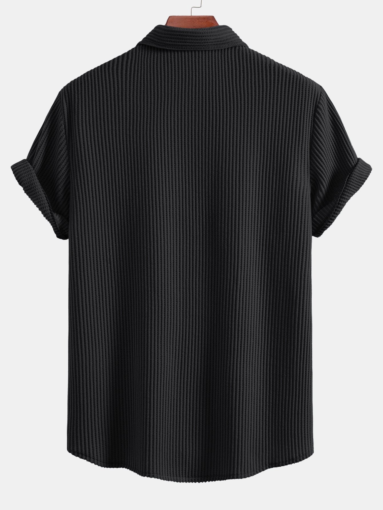 Waffle Button Up Shirt — North Row | Flat Lay