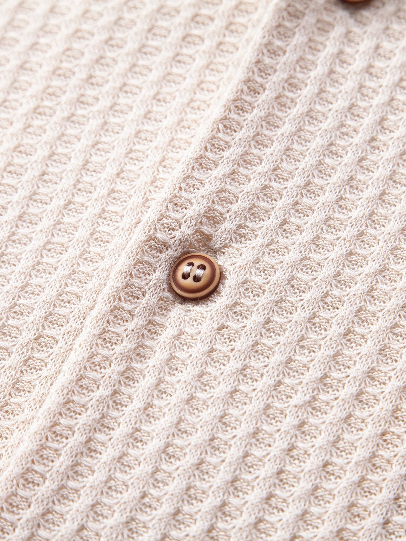 Short Sleeve Knitted Waffle Cuban Shirt & Straight Leg Linen Pants — North Row | View 14