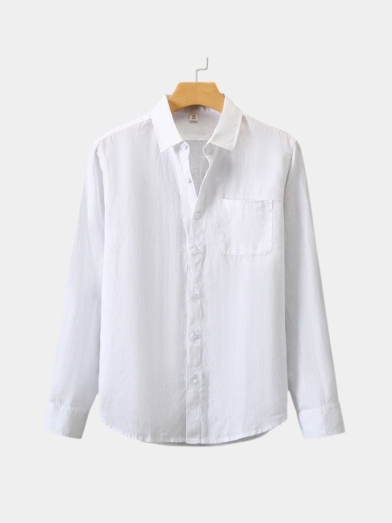 Linen Coast Shirt — North Row | Close-Up