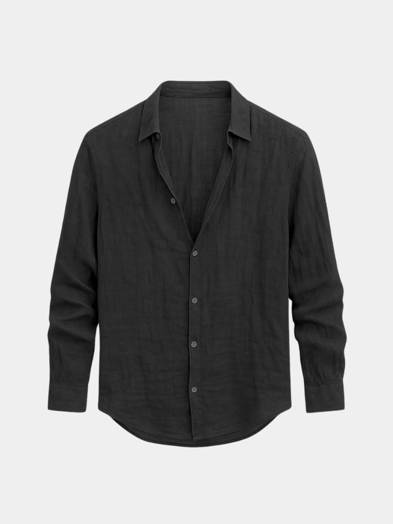 [SPECIAL PACK] Linen Reverie Summer Shirt — North Row | Texture Detail