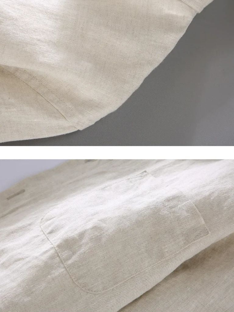 Long Sleeve Essential Linen Shirt — North Row | Lifestyle