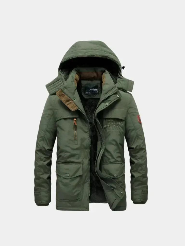 Military Hooded Jacket — North Row | Front View