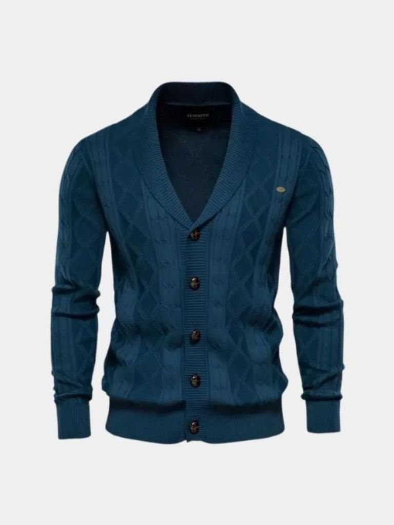 Minimalist Cardigan — North Row | Model Wearing