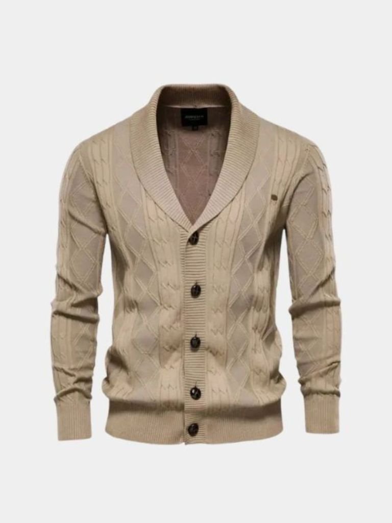 Minimalist Cardigan — North Row | Collar Detail