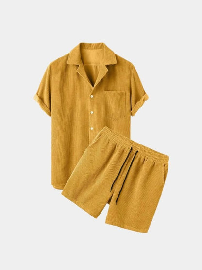 Summer Corduroy Set Shorts and Shirt - North Row