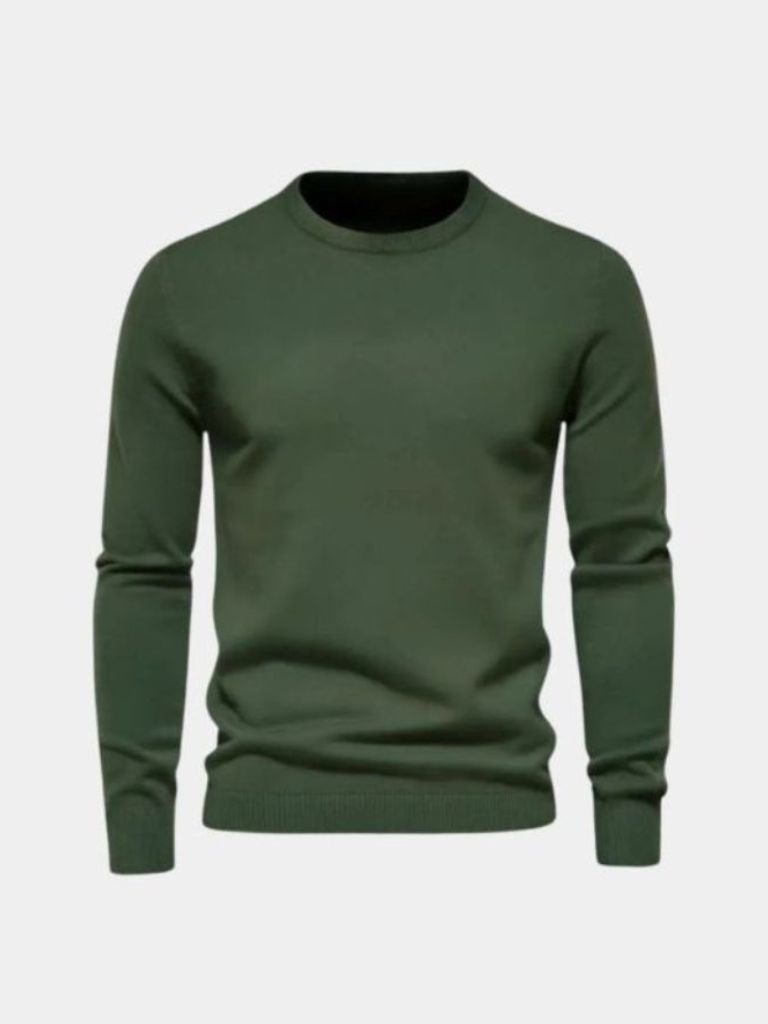 Premium Minimalist Pullover — North Row | Texture Detail