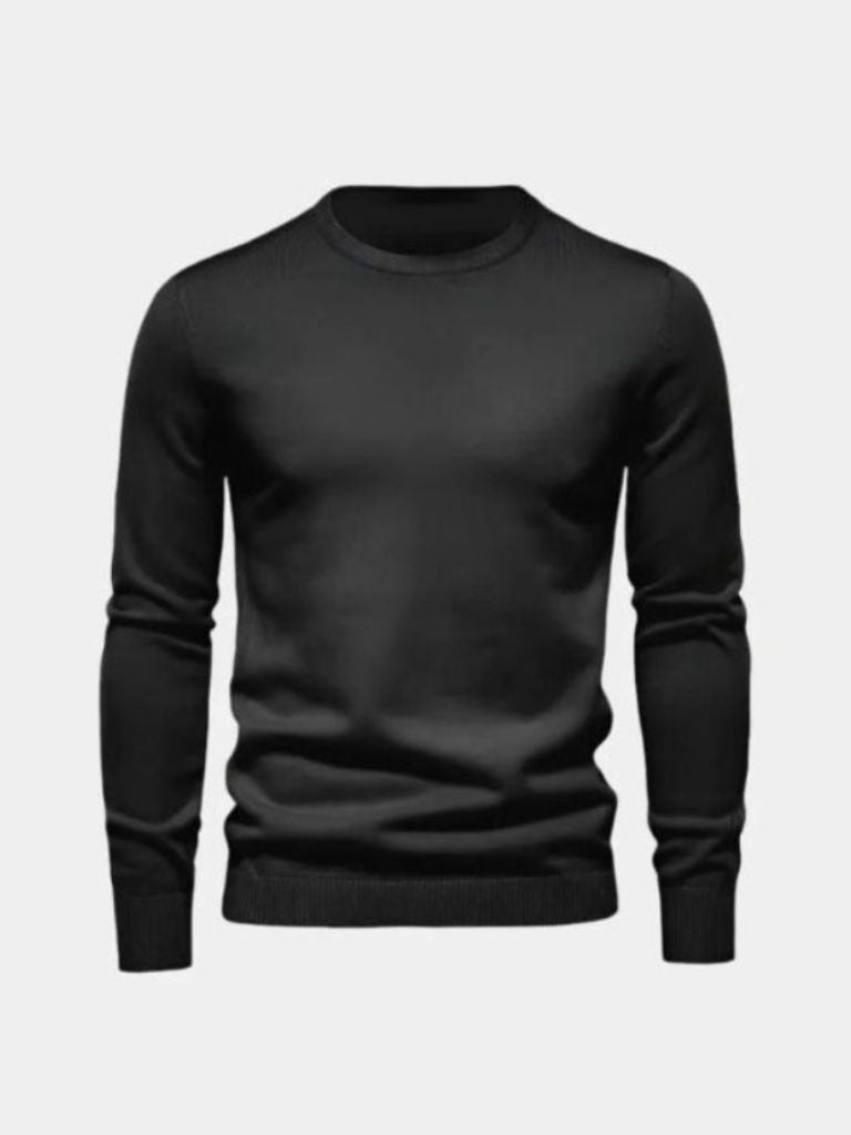 Premium Minimalist Pullover — North Row | Collar Detail
