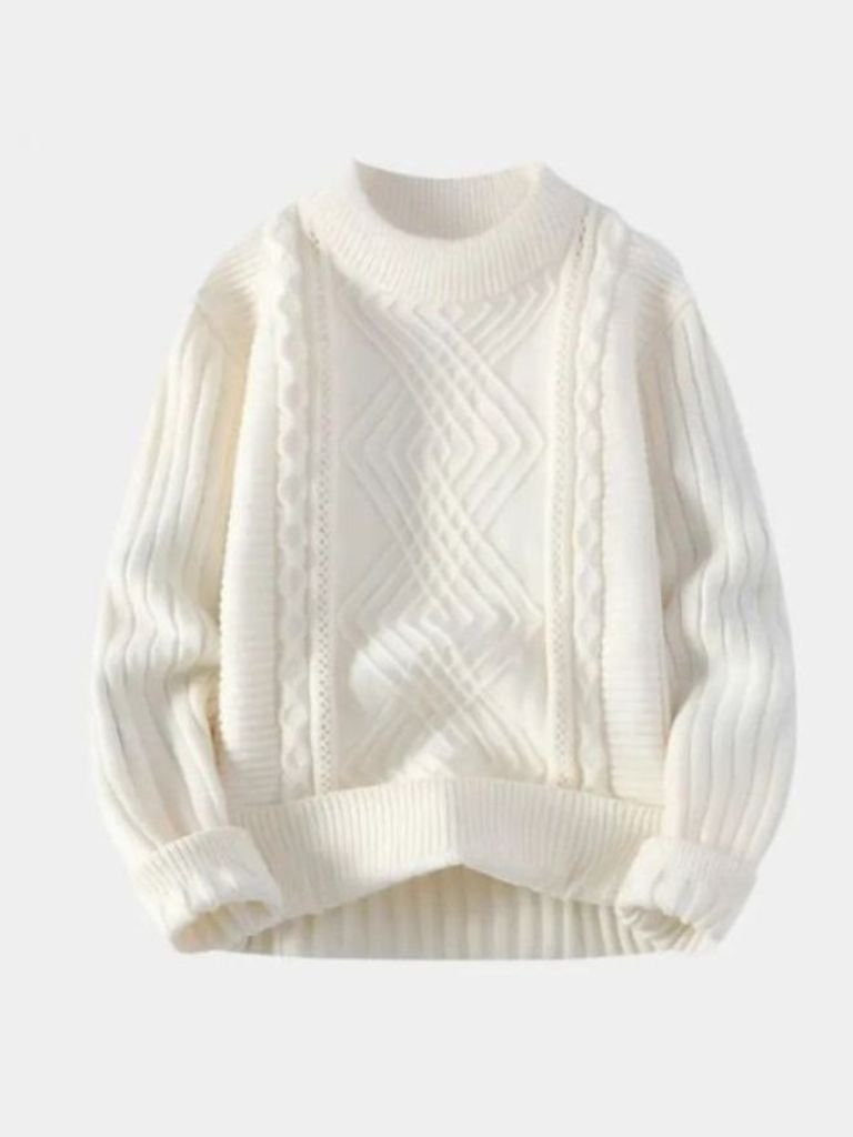 Minimalist Textured Sweater — North Row | Texture Detail