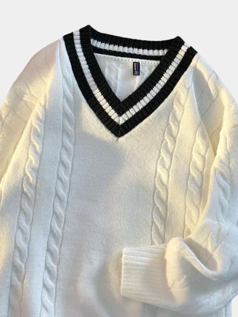 Minimalist V-Neck Sweater — North Row | Lifestyle