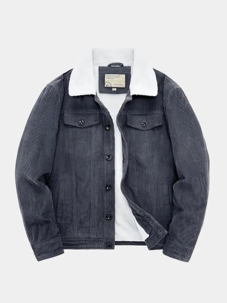 Minimalist Vintage Corduroy Jacket — North Row | Full Length