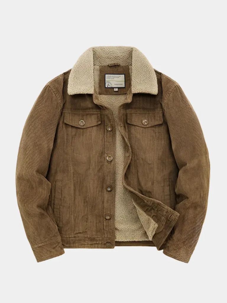 Minimalist Vintage Corduroy Jacket — North Row | Front View
