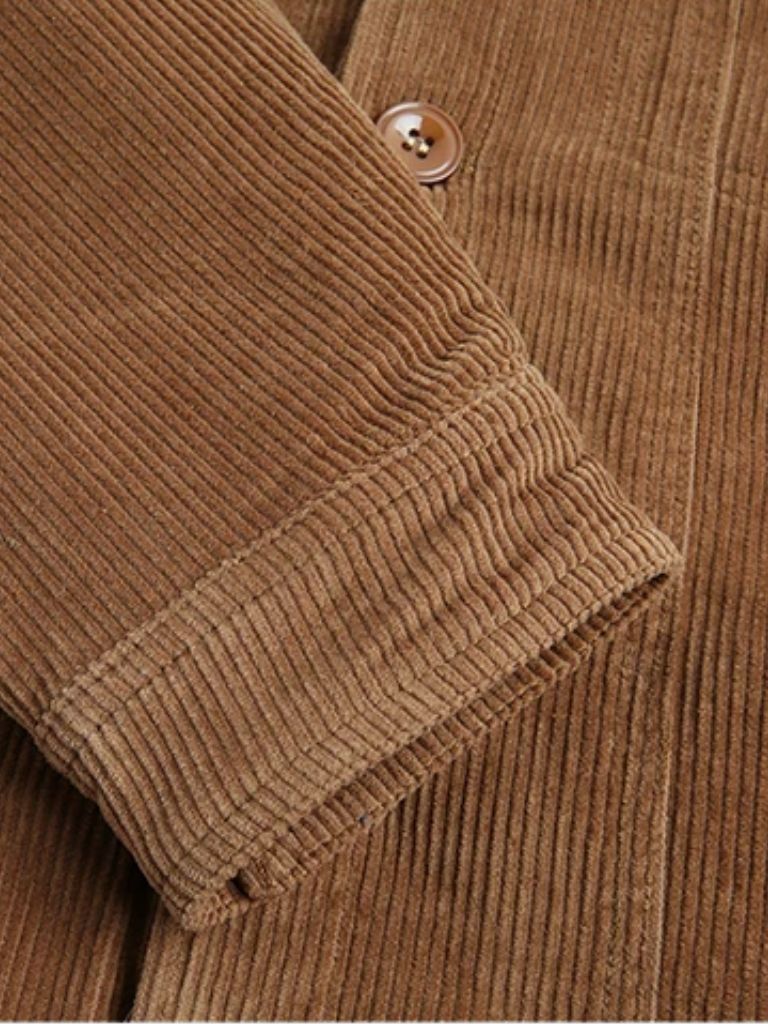 Minimalist Vintage Corduroy Jacket — North Row | Texture Detail