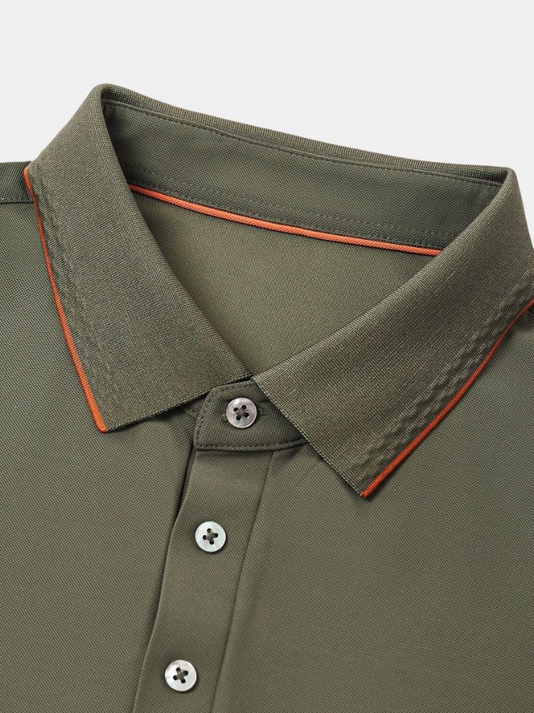 Noble Knit Polo Shirt — North Row | Detail View