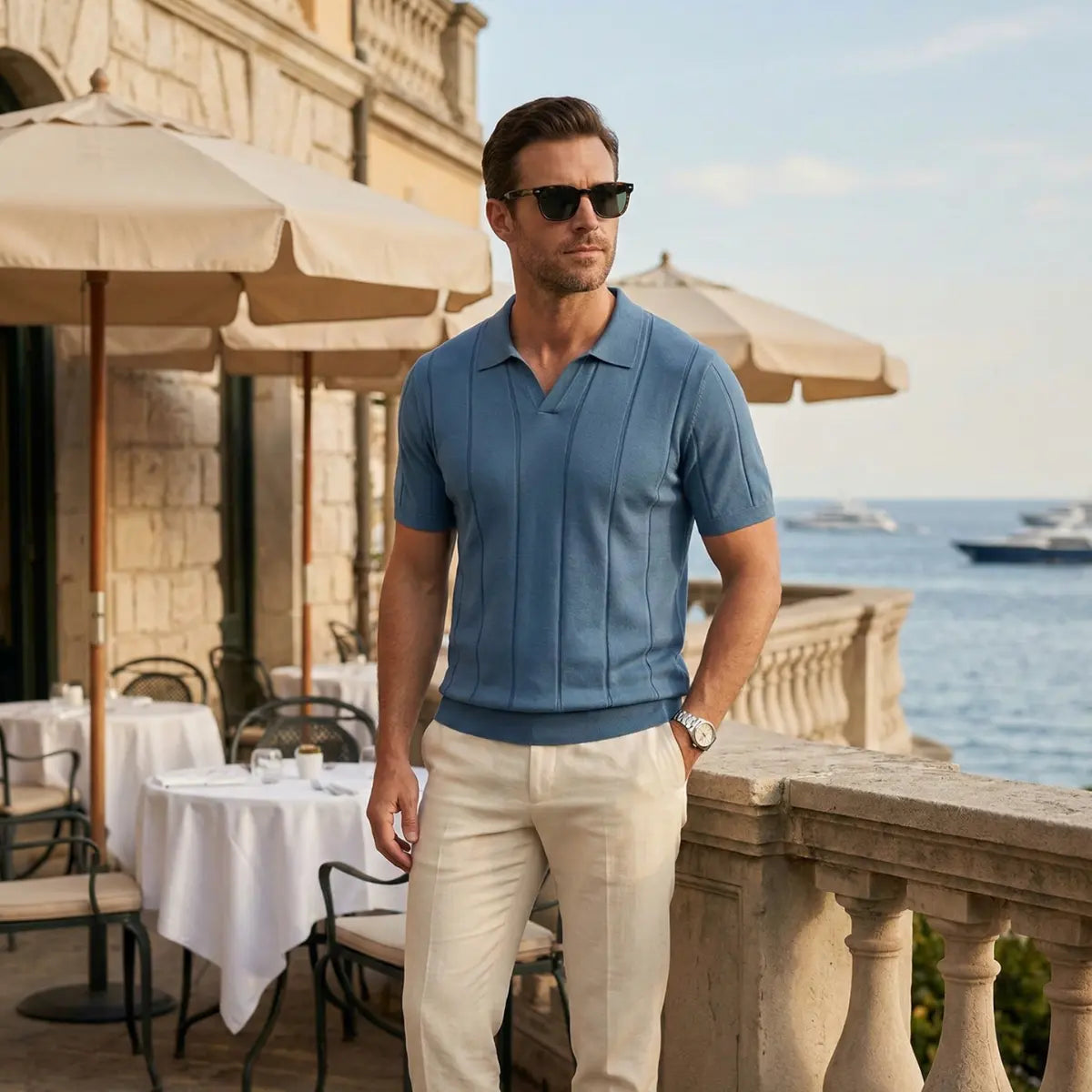 Portofino Polo Shirt — North Row | Back View