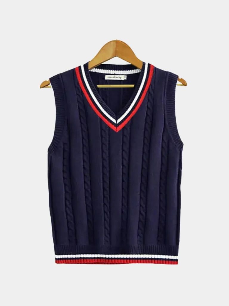 Old Money Essential Knit Vest — North Row | Close-Up