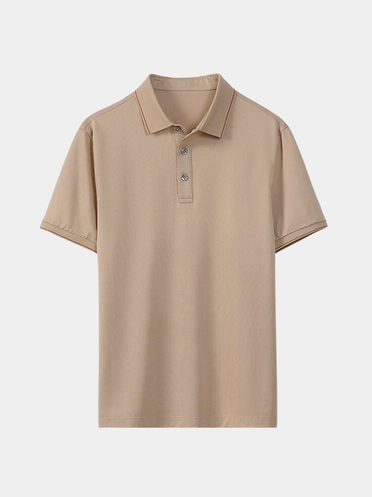 Oxford Polo Shirt — North Row | Model Wearing