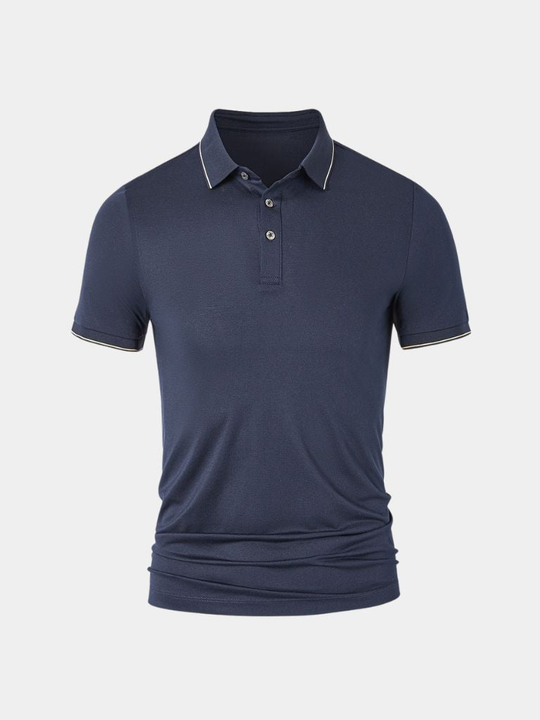 Oxford Polo Shirt — North Row | Side View