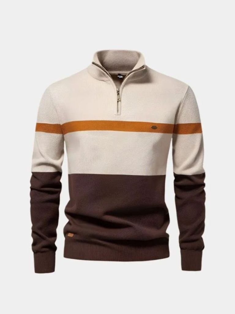 Quarter-Zip Jumper Sweater — North Row | Flat Lay
