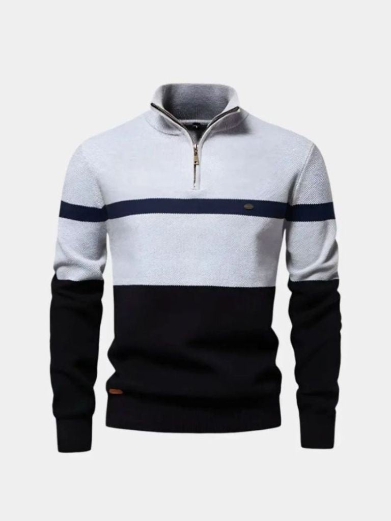 Quarter-Zip Jumper Sweater — North Row | Texture Detail