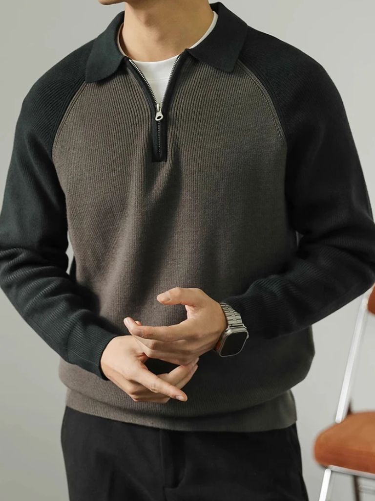 Raglan Quarter Zip Sweater — North Row | Worn Look