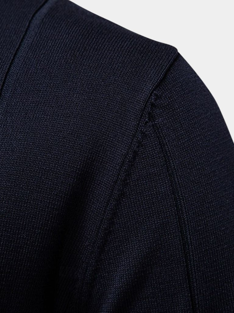 Royal Zip Polo — North Row | Texture Detail