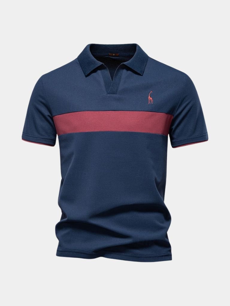Savanna Stripe Polo — North Row | Collar Detail