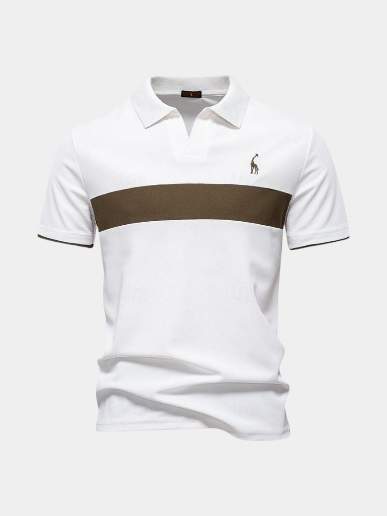Savanna Stripe Polo — North Row | Side View