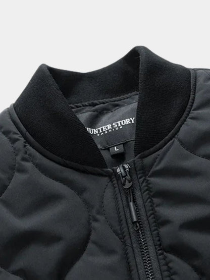 Sherpa Sleeves Padded Bomber Jacket - North Row