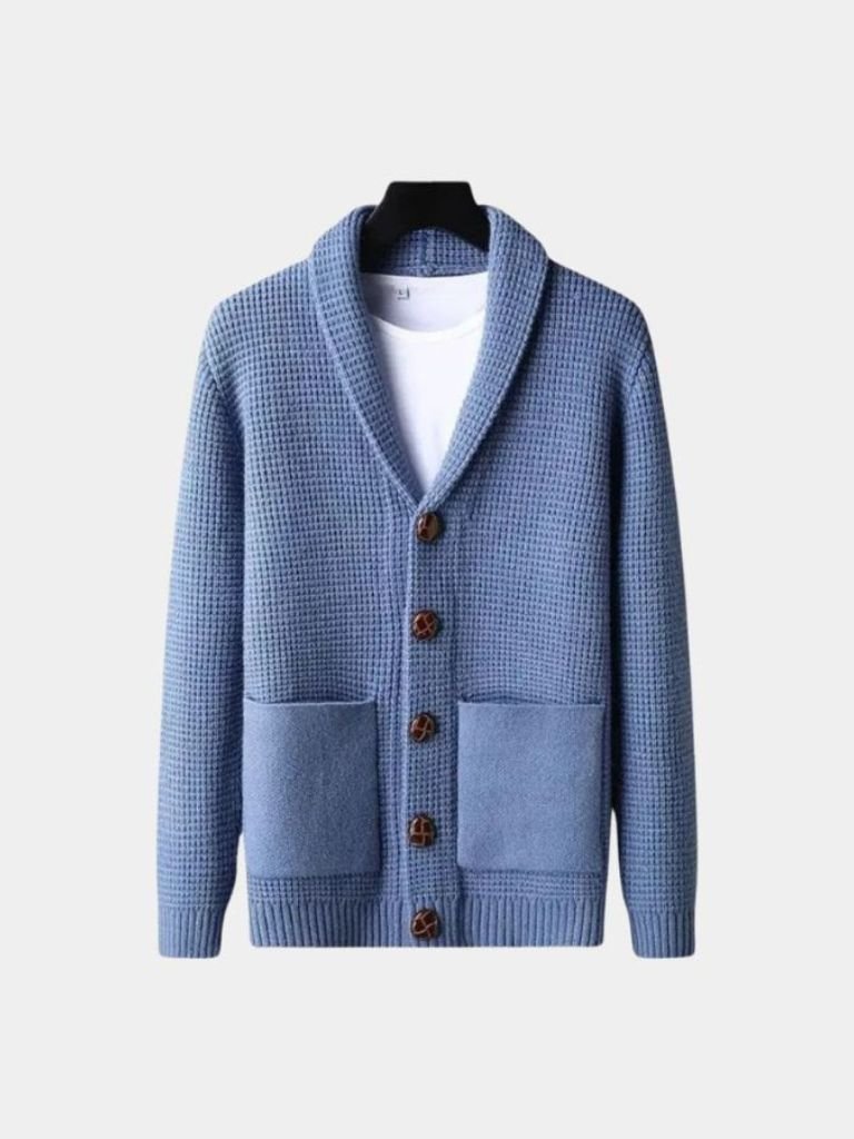 Sophisticated Winter Wool Cardigan — North Row | Side View