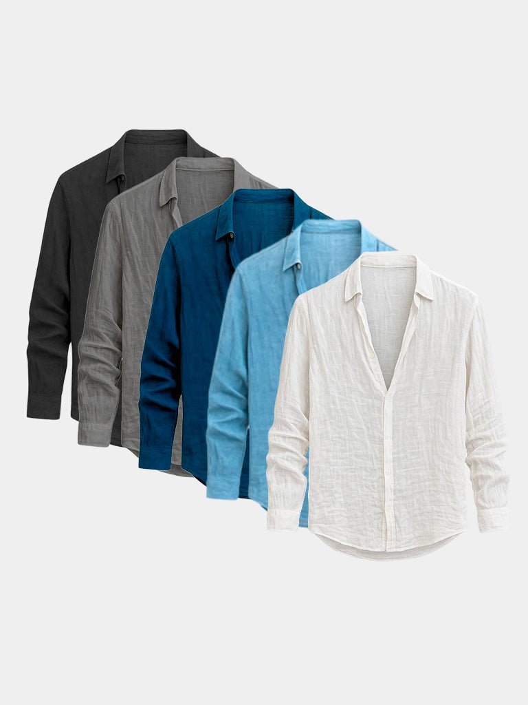 [SPECIAL PACK] Linen Reverie Summer Shirt — North Row | Side View