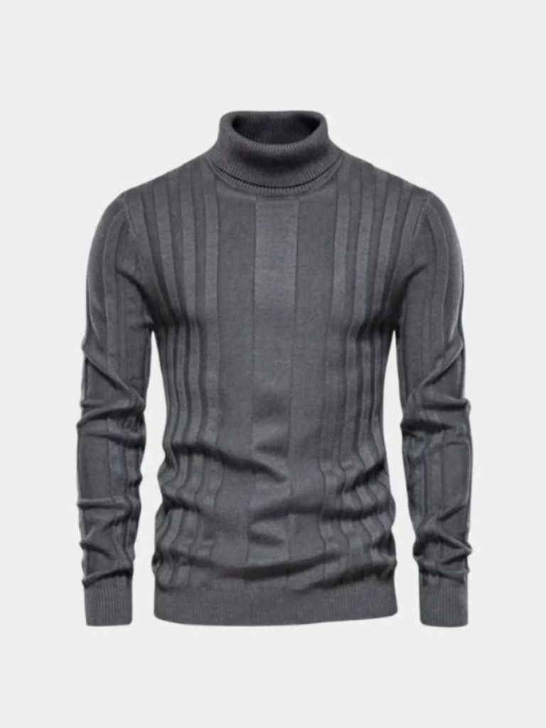 Turtleneck Knitwear Pullover Sweater — North Row | Side View
