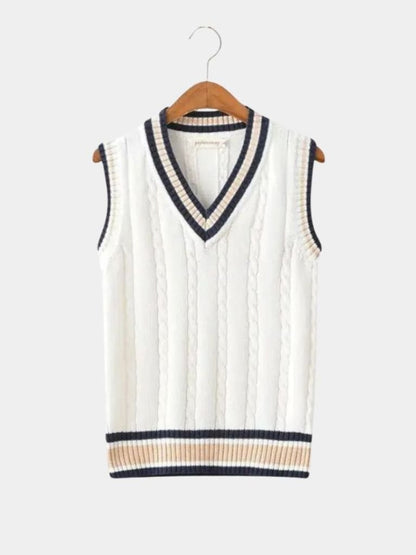 V Neck Elegant Knit Vest - North Row