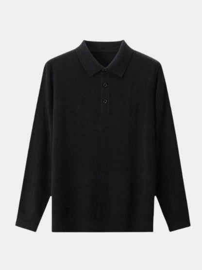 Wool Knit Button Up Polo Pullover - North Row